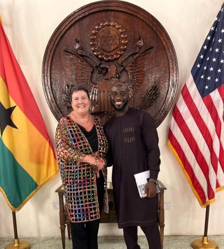 With the Us Ambassador to Ghana