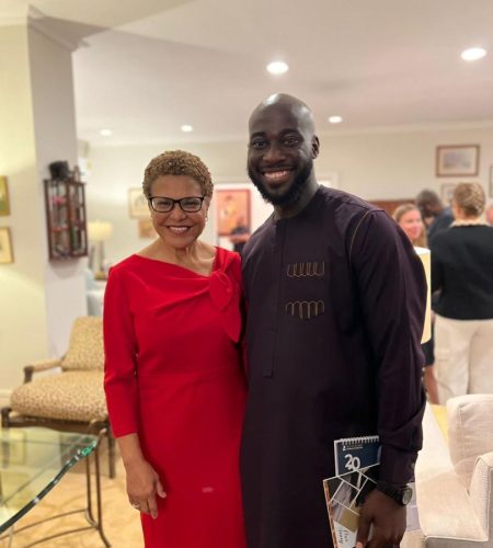 With Mayor of Los Angeles